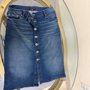 Tommy Hilfiger Dark Blue Denim Pencil Skirt